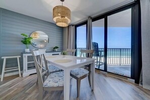 Dining - NEW LISTING! Beachfront 2 BR, 2 BA.Total remodel Jan. 2026. AquaVista 403W (Panama City Beach)
