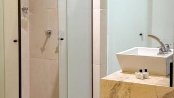 Shower, toilet paper