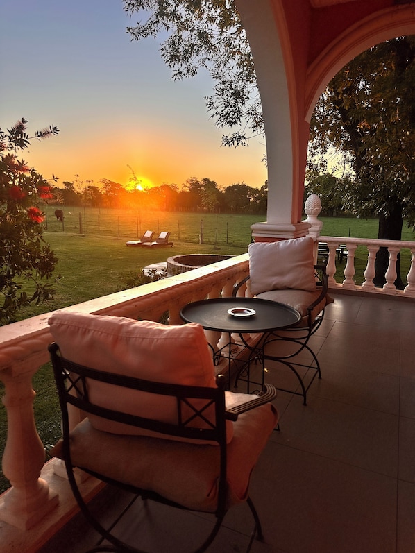 Luxury Double Room, Balcony, Courtyard View | Terrace/patio