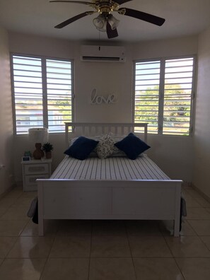 2 bedrooms, iron/ironing board, free WiFi, bed sheets - 2-bedroom ocean view villa in lovely Boquerón with AC and charm (cabo rojo)
