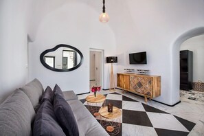 Living area - Mirinda Villa (Santorini)