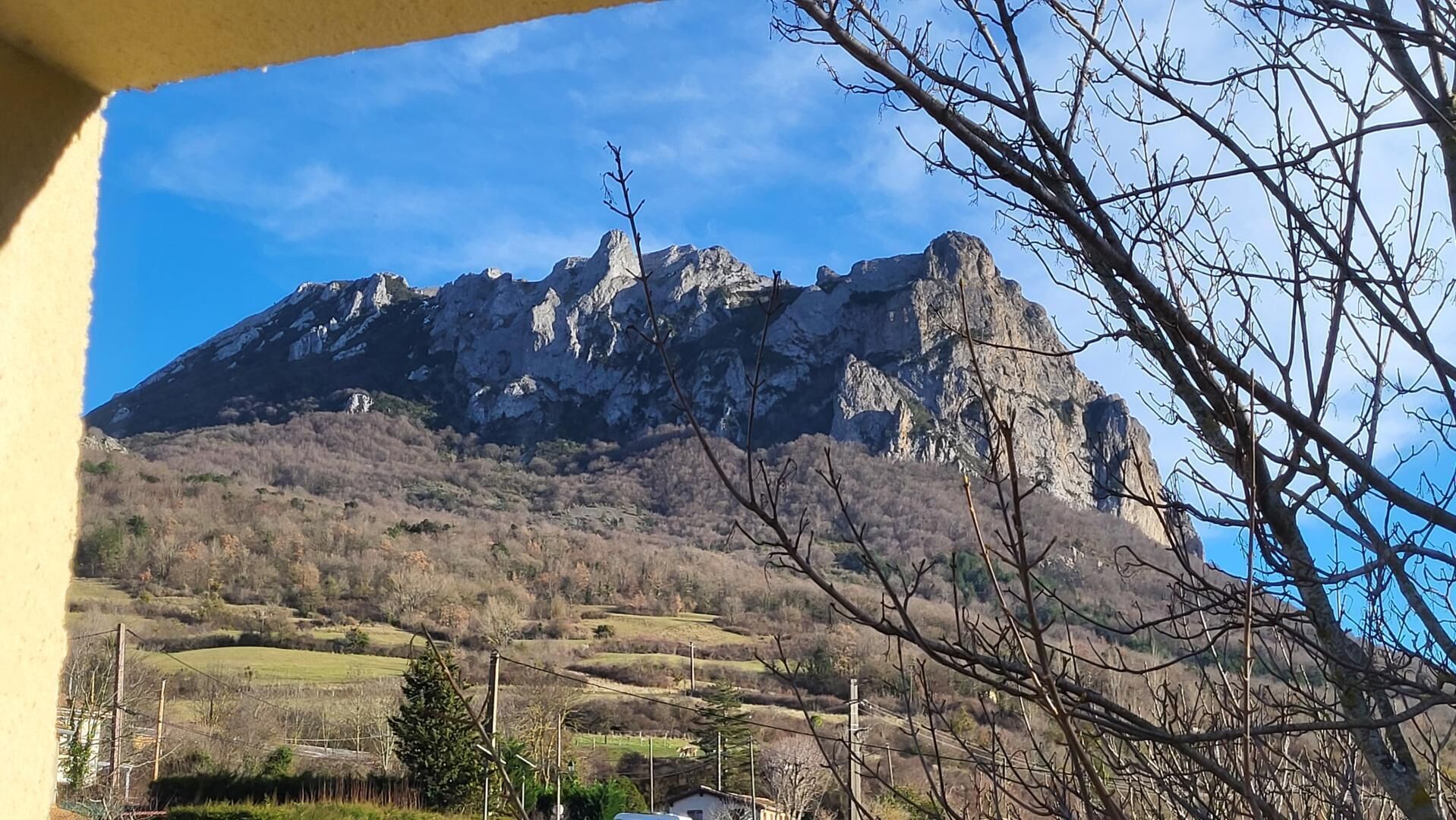 Blick von der Unterkunft