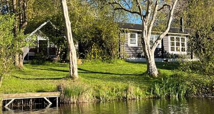 Nature oasis with private lake near beach