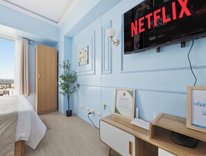 1 soverom, strykejern/-brett, wi-fi og sengetøy