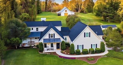 Riverfront Farmhouse & Barndominium. Perfect spot!