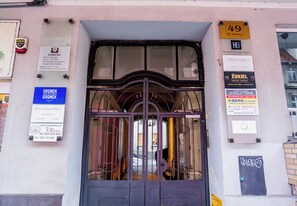Exterior detail - Garbary Studio with Mezzanine (Poznań)