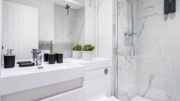 Shower, hair dryer