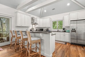 Fridge, microwave, oven, stovetop - Pet friendly home located in the middle on Bald Head Island (Bald Head Island)