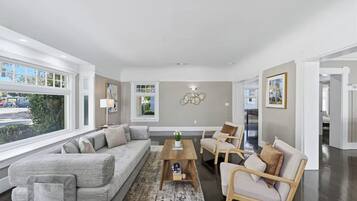 Smart TV, foosball, computer monitors