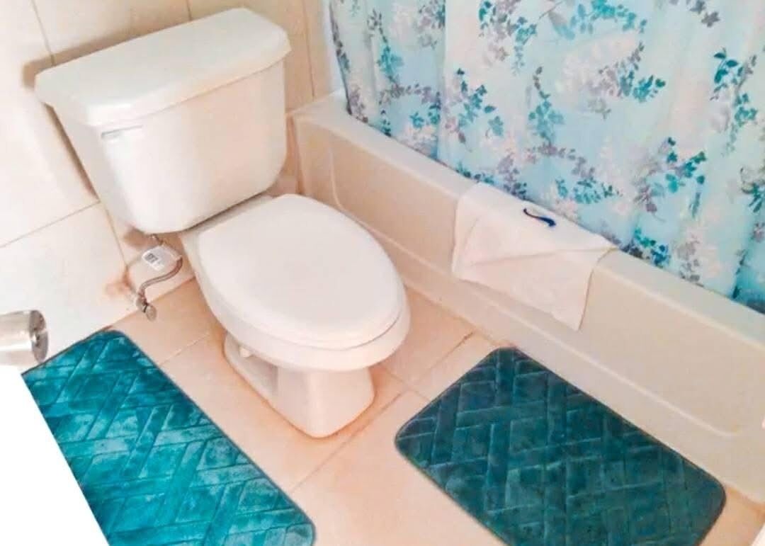 Towels, soap, toilet paper
