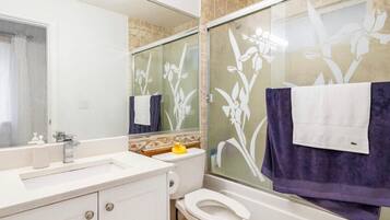 Towels, soap, toilet paper