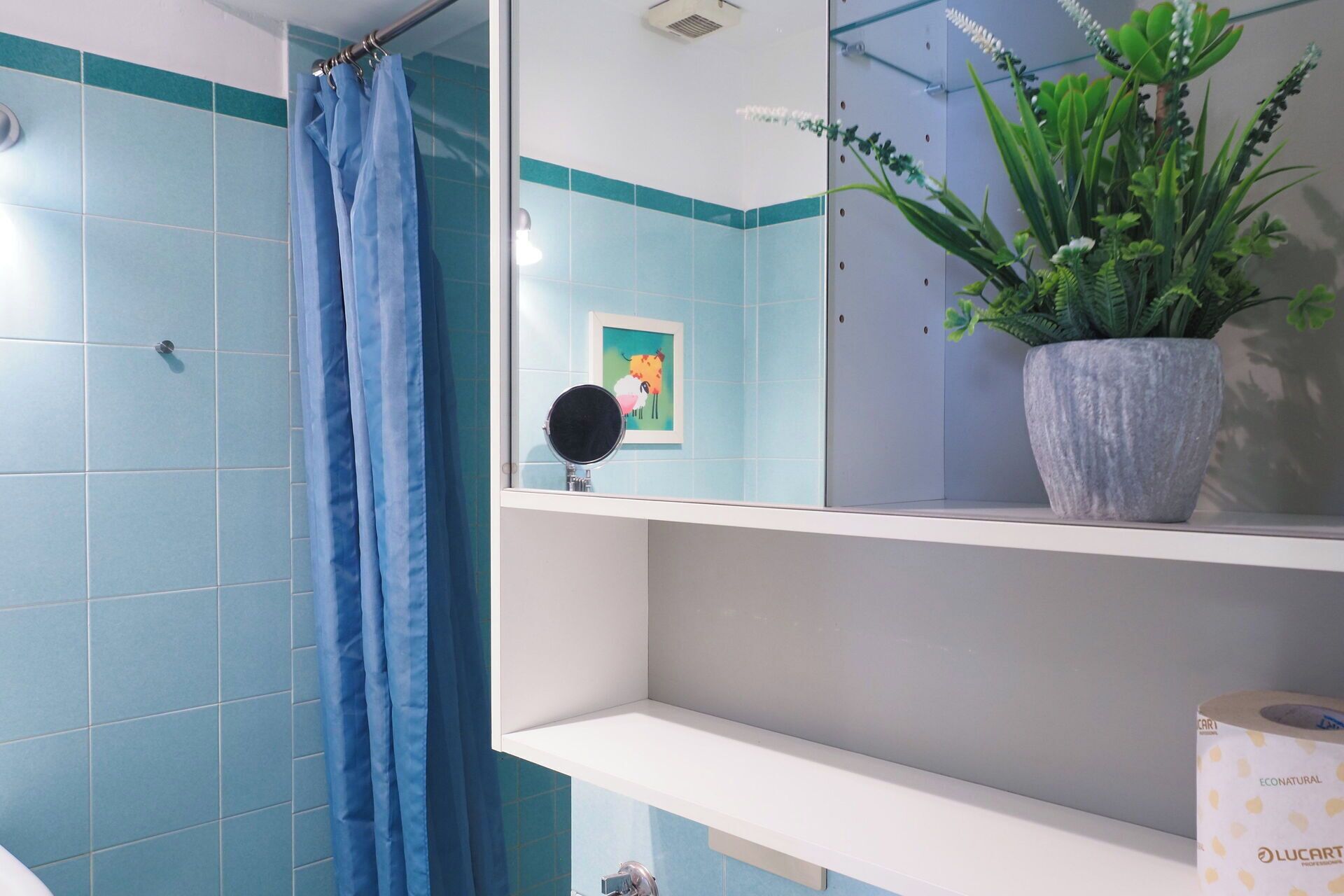 Dusche, Haartrockner, Bidet