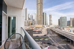 Premier Apartment, 2 Bedrooms, Air conditioning, City View | Property grounds - PVH - Burj Al Nujoom - Chic 2BR (Dubai)