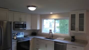 Microwave, oven, stovetop, dishwasher