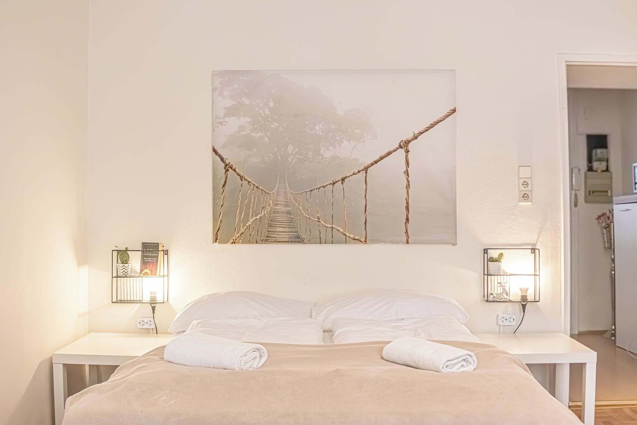 Basic Apartment | Laptop workspace, iron/ironing board, free WiFi