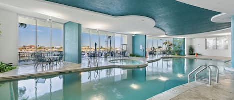 Indoor pool, outdoor pool