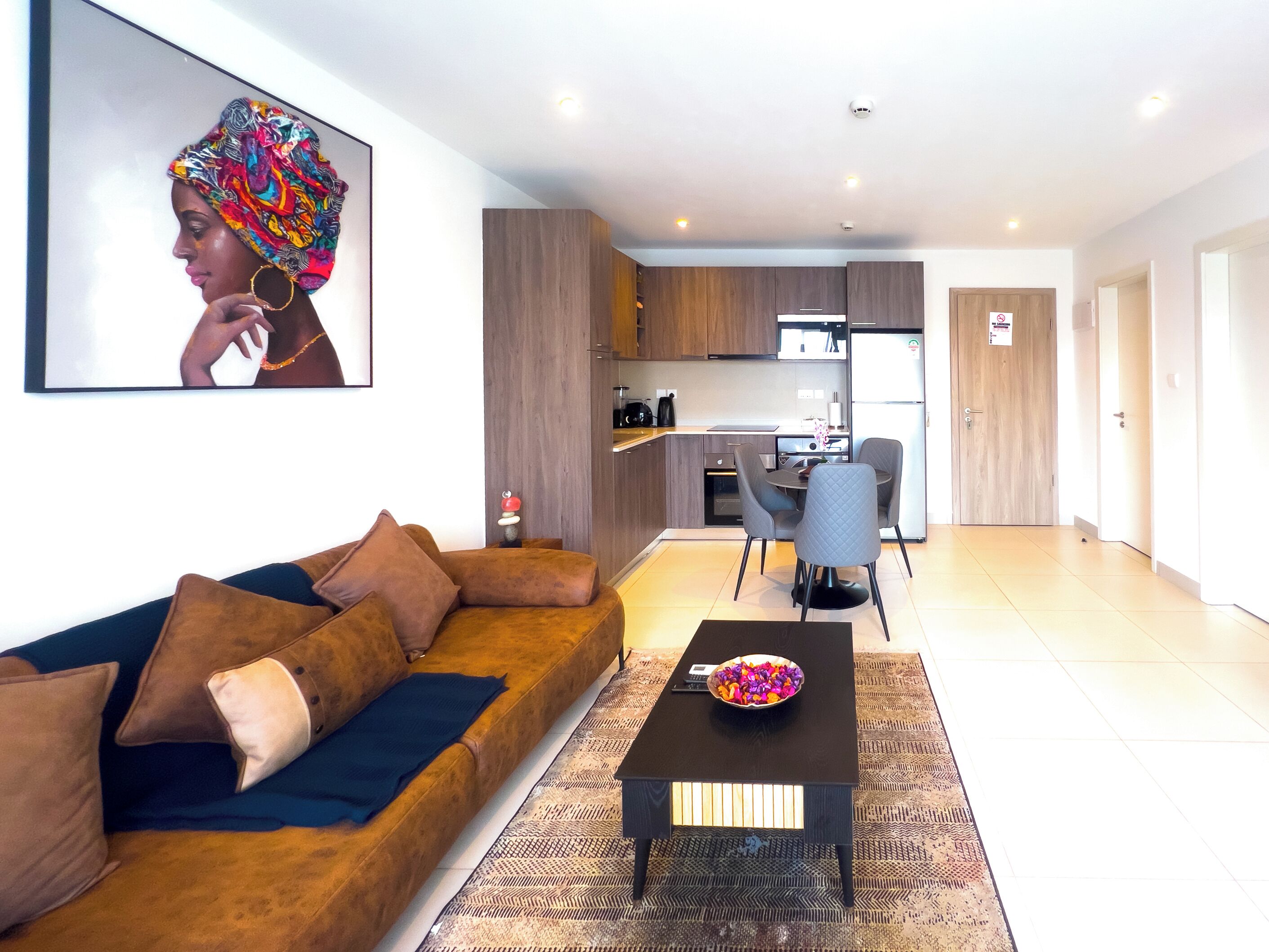 Appartement Deluxe, vue ville | Coin séjour