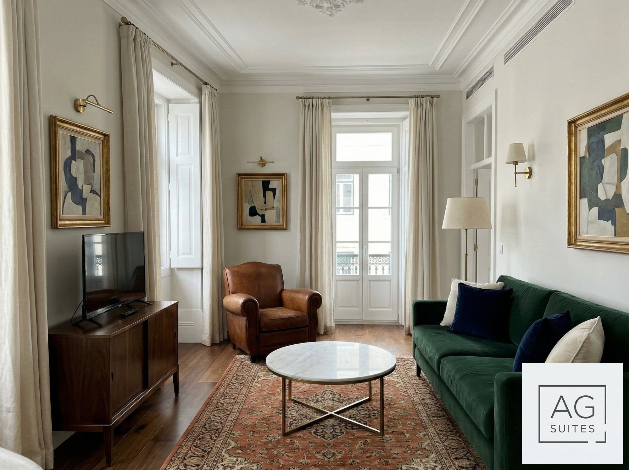 奢華頂樓客房, 河景 | 起居區