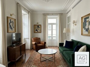 Luxury-Penthouse, Flussblick | Wohnbereich