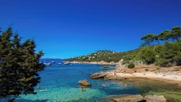 Sun loungers, beach towels