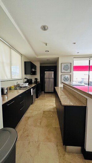 Fridge, microwave, oven, stovetop - Lux 2-BR 1 story Condo in the heart of Everything!!! (San Rafael de Escazú)