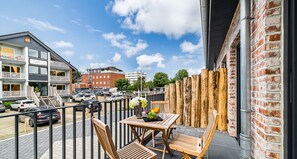 Outdoor dining - The View G03 Wyk - Sea view, terrace, garden furniture, 2nd floor, car parking (Dagebüll)