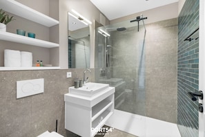 Shower, hair dryer - The View G02 Perle - Sea view, balcony, garden furniture,1st floor,parking space (Dagebüll)