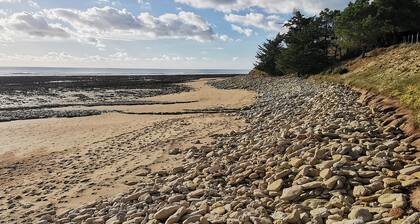 Cozy house for 6, 200m from beach, pets allowed, parking