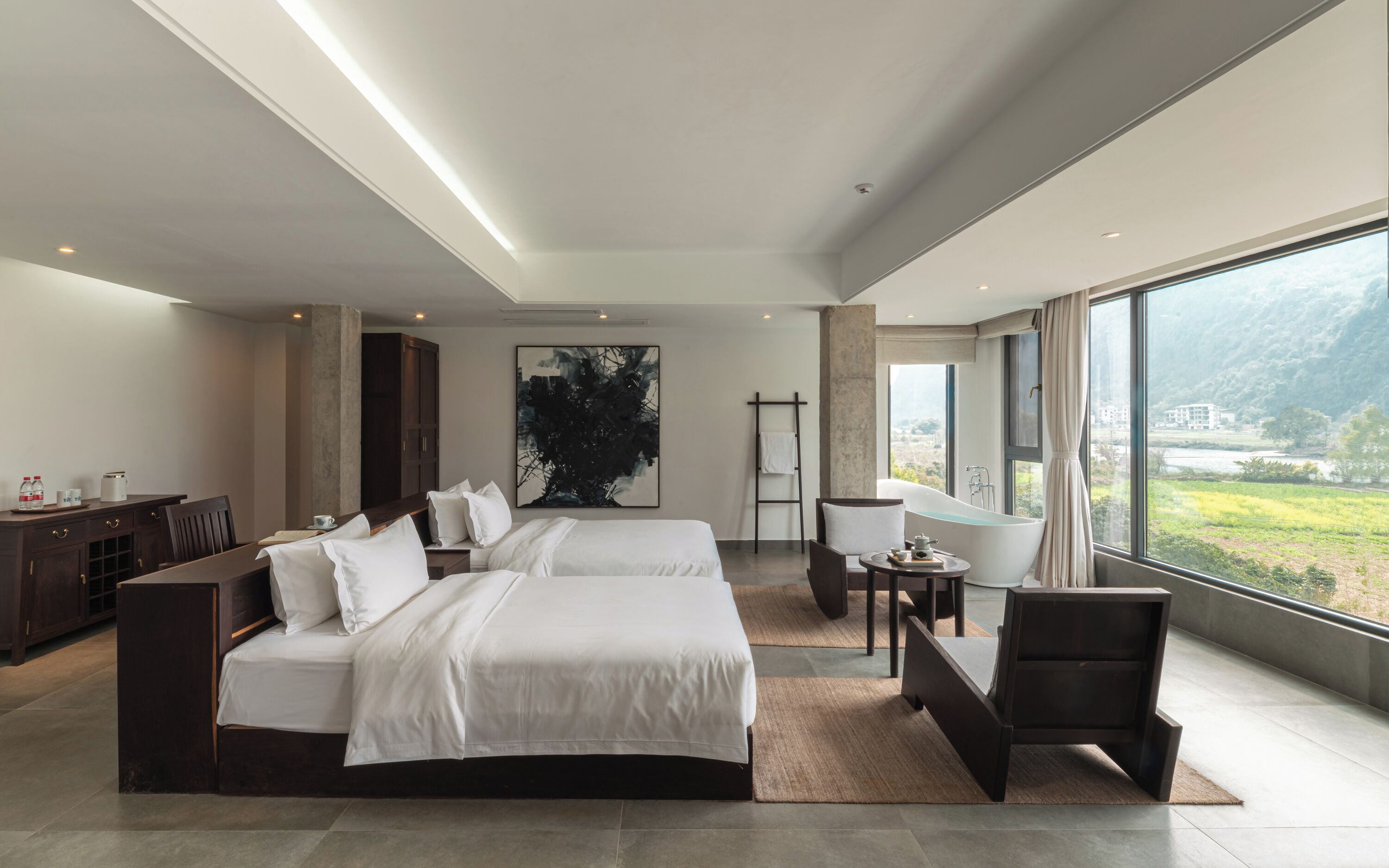 Phòng đôi Premier, quang cảnh núi | Truy cập Internet không dây miễn phí 