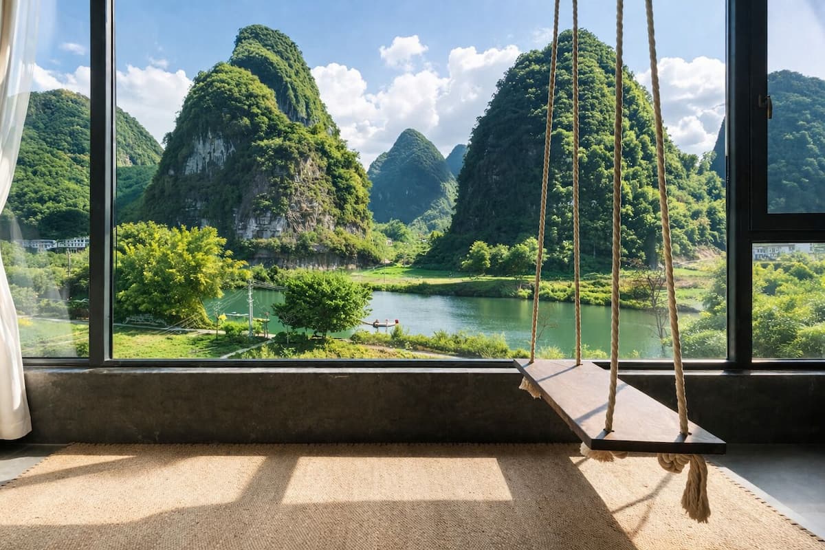 特色雙人房, 山景 | 高級寢具、特厚豪華床墊、迷你吧贈品、書桌