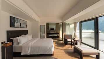 Panorama kamer | Luxe beddengoed, donzen dekbedden, pillowtop-bedden, een gratis minibar
