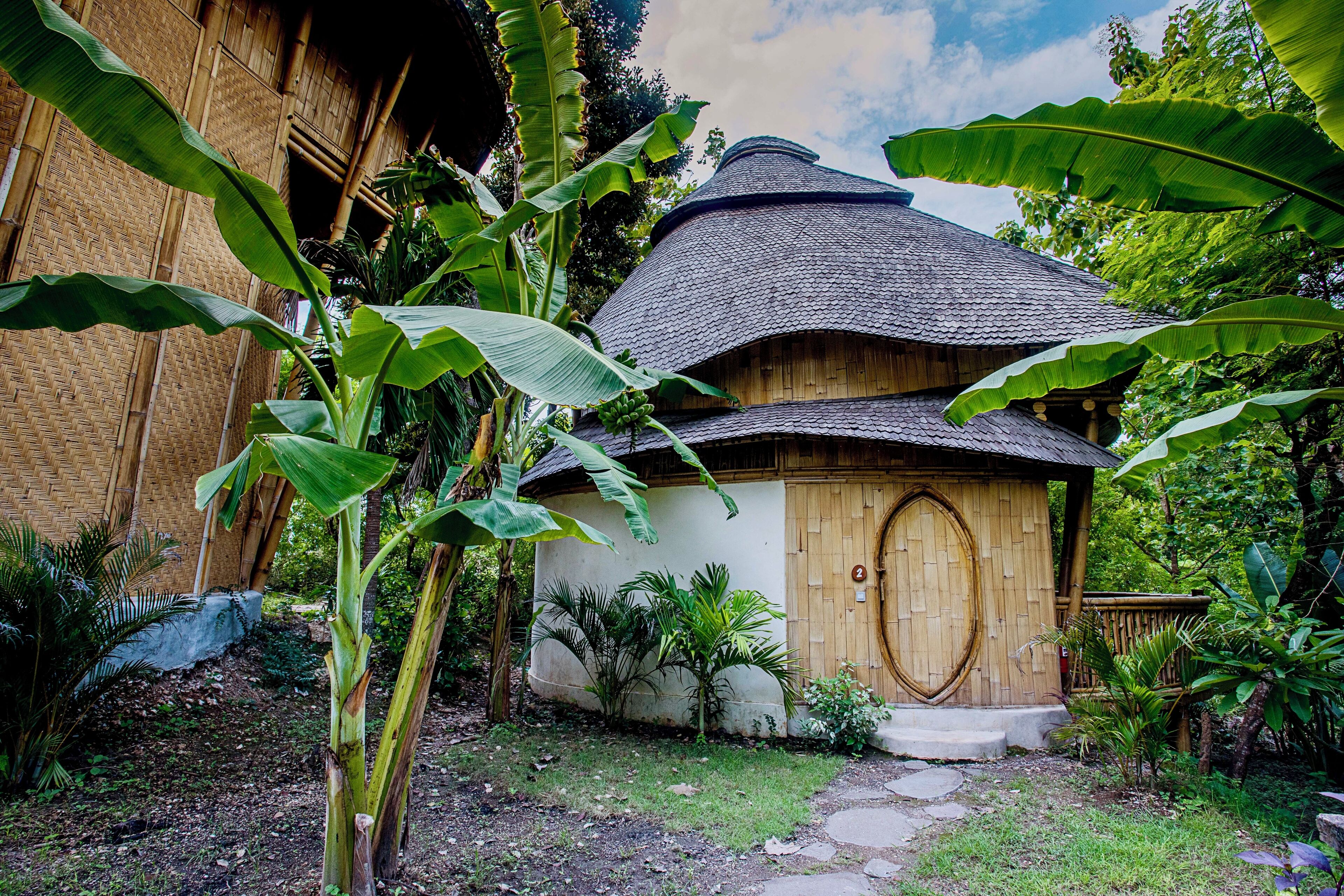 Bungalow Familial, balcon, vue jardin | Vue sur le jardin