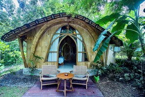 Comfort-Bungalow, Gartenblick | Terrasse/Patio