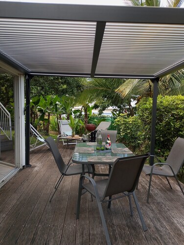 Perfect 1-bedroom condo with AC in Les Trois-Îlets with garden