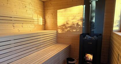 Romantic Rural Train Station Apartment (1st Floor) with Garden Sauna