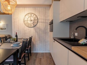 Fridge, dishwasher, cookware/dishes/utensils - Strandhuis with parking by Interhome (Bredene)