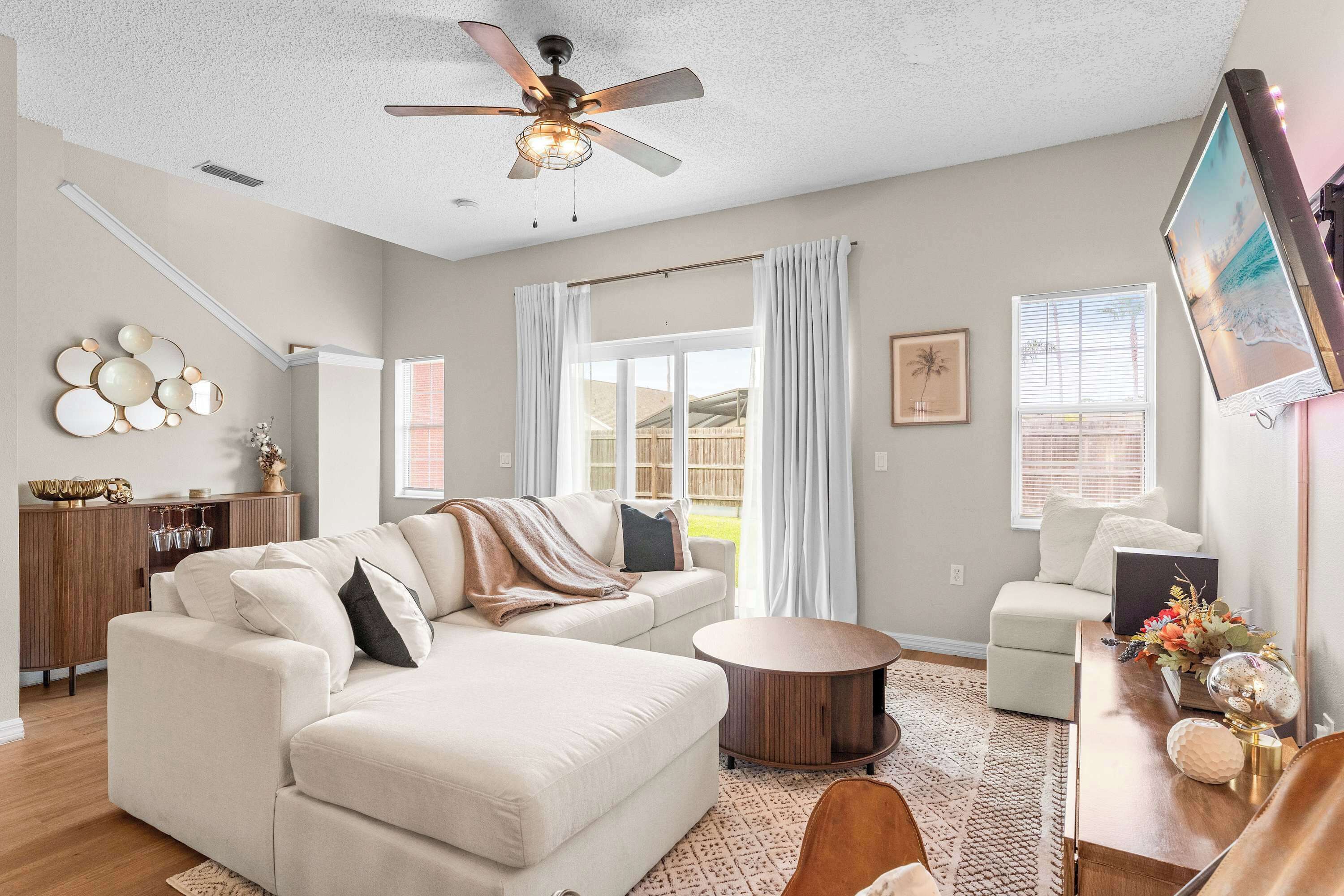 Townhome, Multiple Beds, Patio, Garden View (Peaceful Palms) | Living area