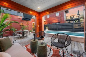 Outdoor dining - Rare Downtown Oasis | Private Pool + Parking (St. Augustine)