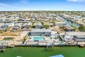 Exterior - New Rental Pricing! Waterfront Retreat with Pool & Boat Lift! (Saint James City)