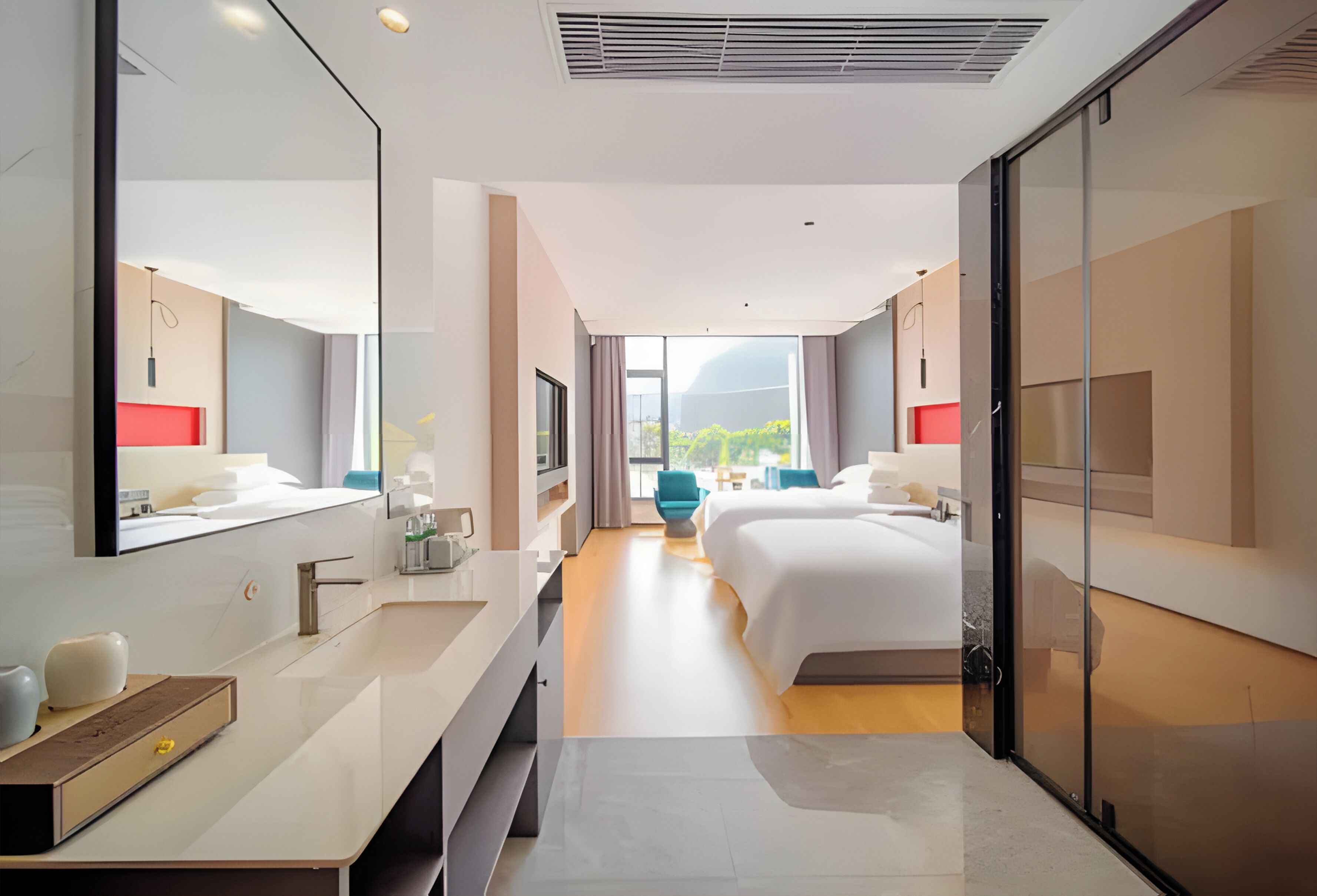 Signature Twin Room, 2 Double Beds, Non Smoking | Premium bedding, down duvets, pillow-top beds, individually decorated