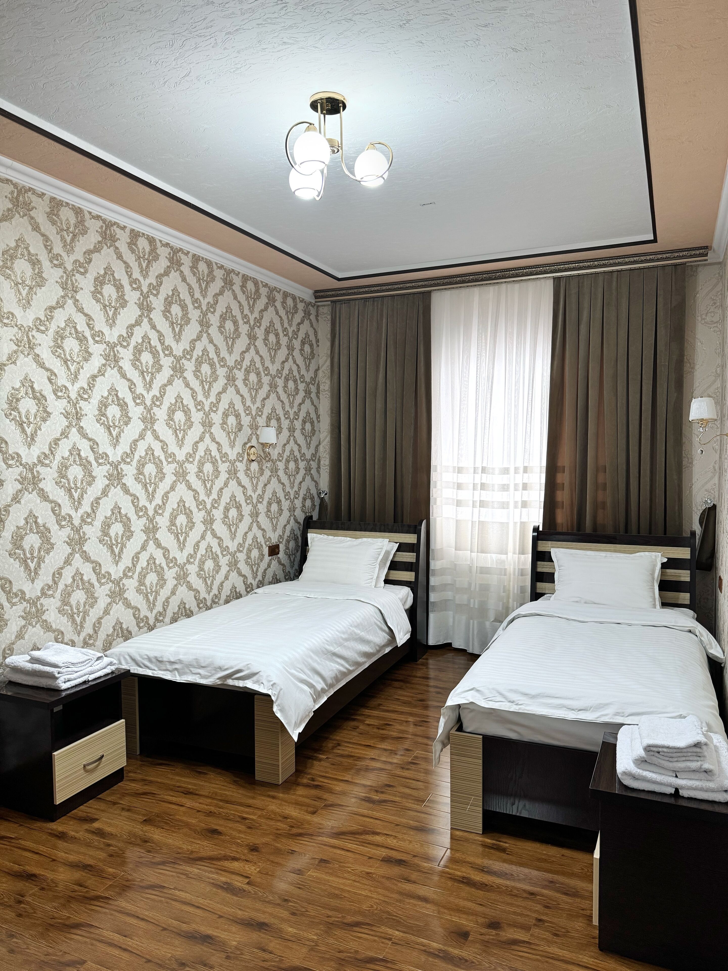 Family Double or Twin Room, Courtyard View | In-room safe, desk, blackout drapes, free WiFi