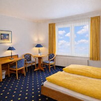 Double Room | In-room safe, blackout drapes, soundproofing, free WiFi
