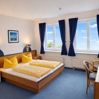 Double Room | In-room safe, blackout drapes, soundproofing, free WiFi