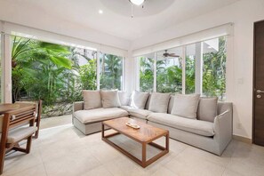 TV, offices - Bright 2BR Condo | Aldea Zama (Tulum)