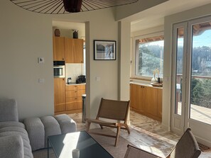 Living area - Quiet house with sea view (Villerville)