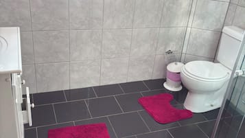 Ducha, bidé, toallas y jabón