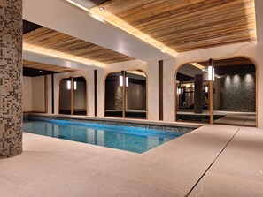 Indoor pool, a heated pool