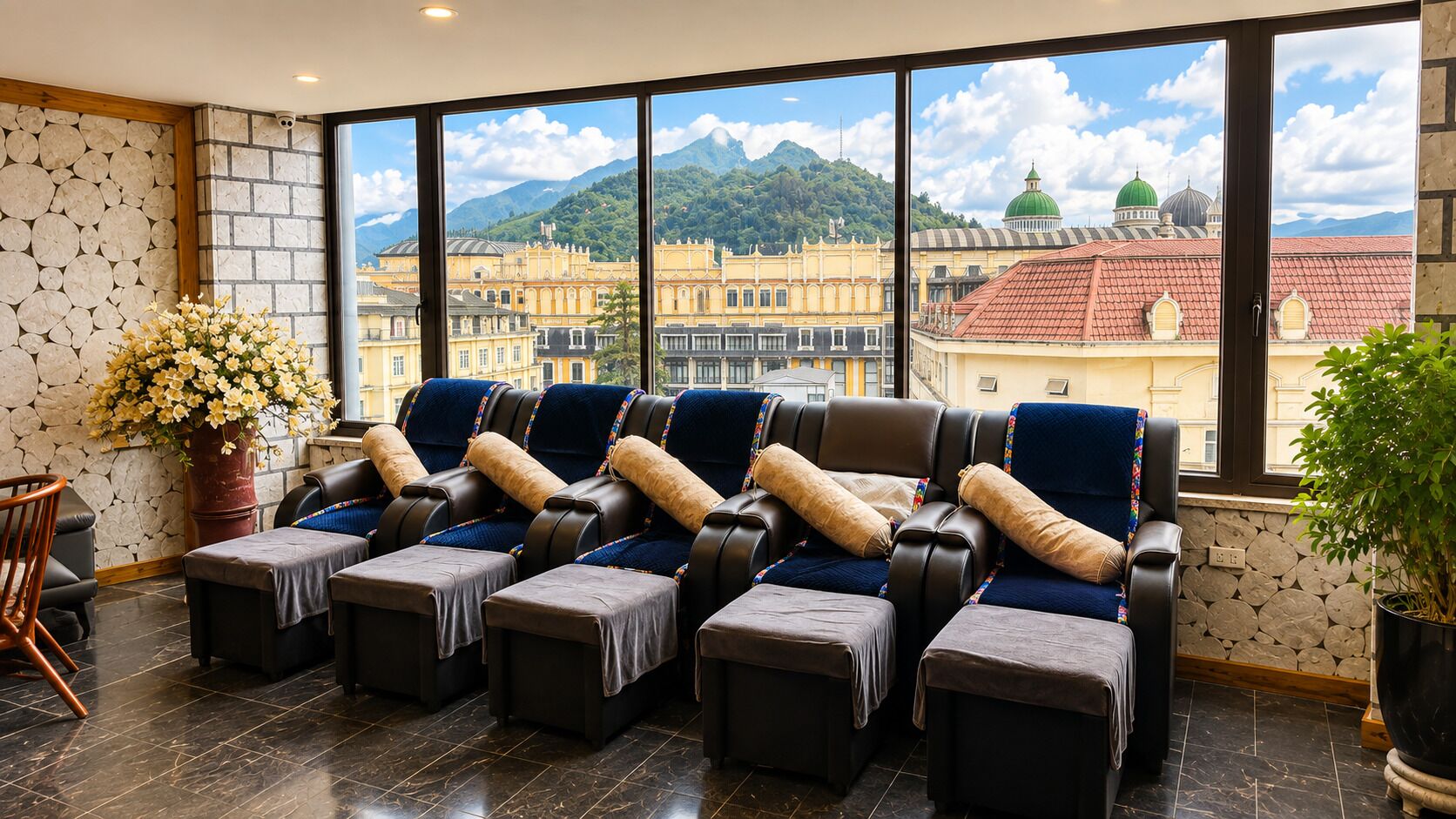 Réception du spa