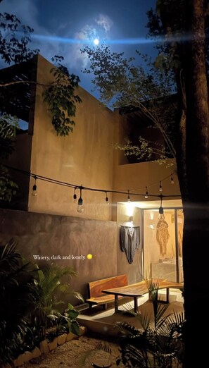 Terrace/patio - Quiet bohemian villa and pool in peaceful Tulum 3-bed, 3.5 bath (Tulum)