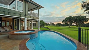 Una piscina riscaldata